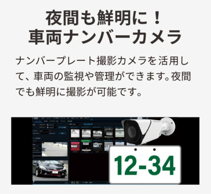 車両ナンバーカメラ