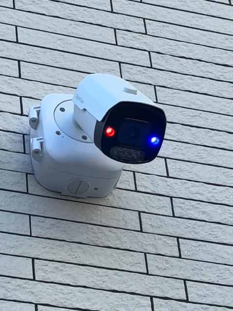  岐阜県のホームセキュリティ用AI防犯カメラを設置②