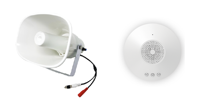 高性能スピーカー一体型マイク・スピーカー